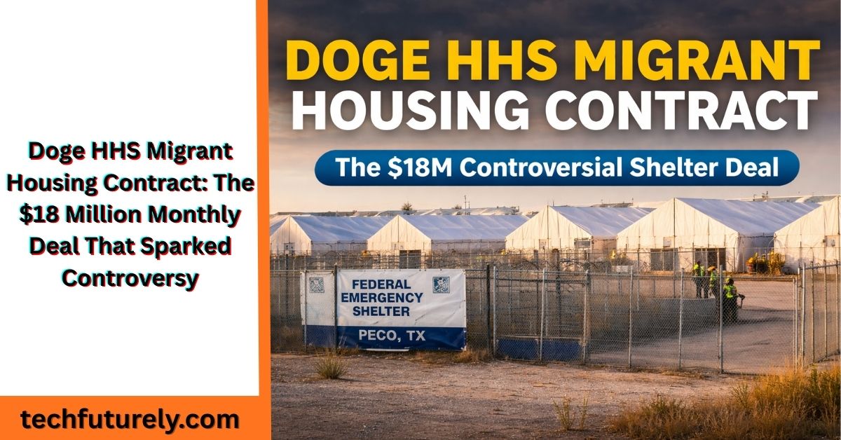 Doge HHS Migrant Housing Contract migrant shelter facility in Texas