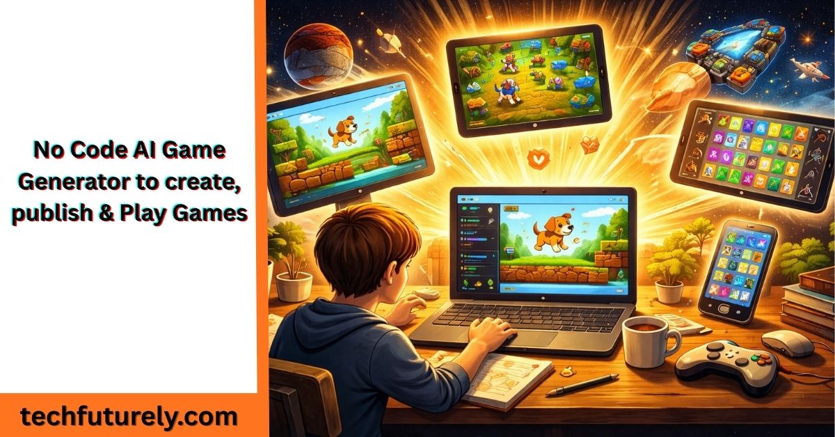 No-Code AI Game Generator building a playable game from text description