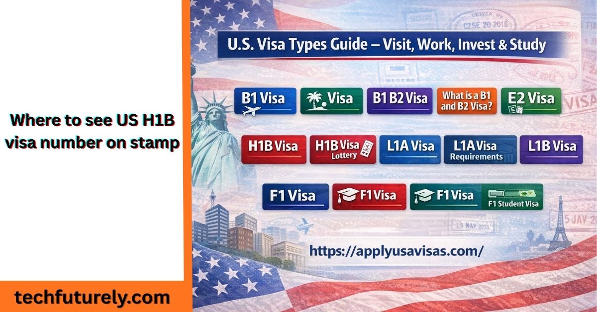 where to see us h1b visa number on stamp