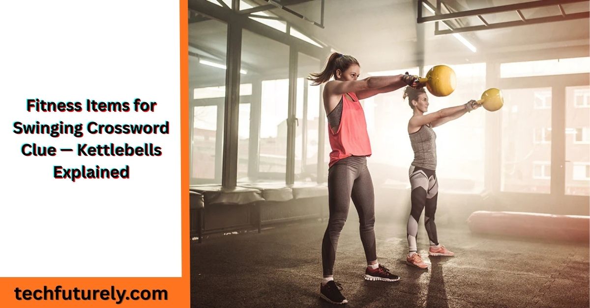 fitness items for swinging crossword clue